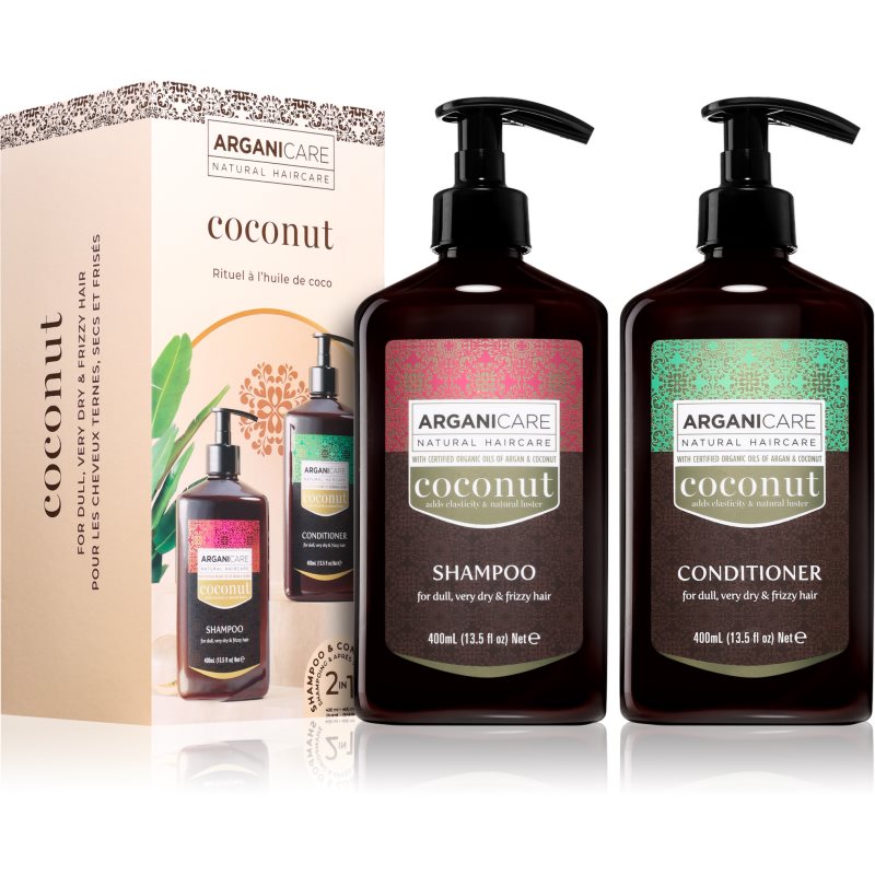 Arganicare Coconut Set darilni set za prehrano in hidracijo vlasů 1 kos