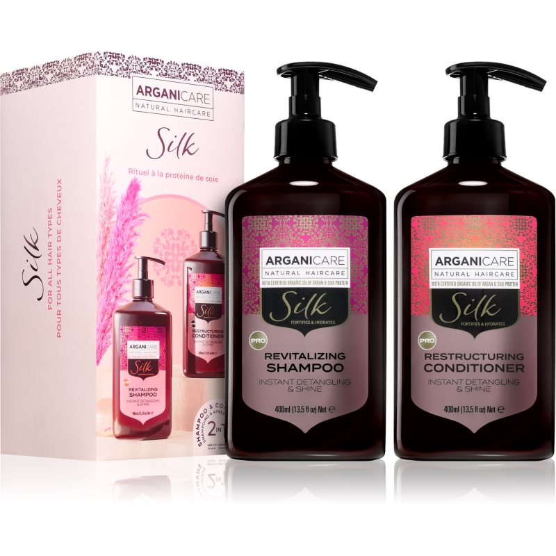 Arganicare Silk Protein Set gift set with silk proteins 1 pc