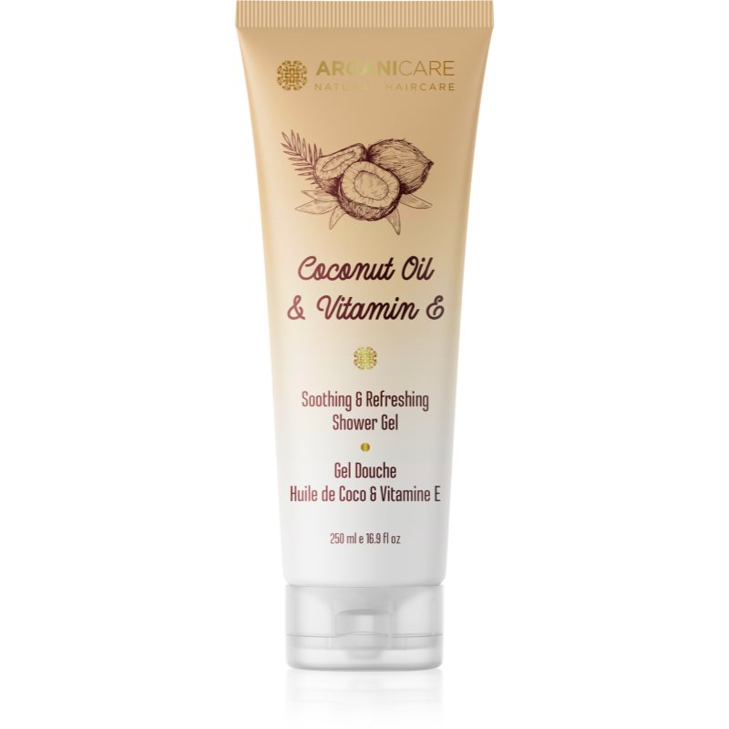 Arganicare Coconut Oil & Vitamin E Shower Gel gel za prhanje 250 ml