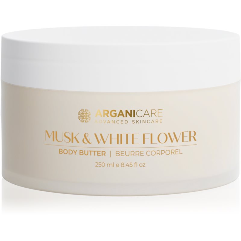 Arganicare Body Butter Musk & White Flower maslo za telo z arganovim oljem 250 ml