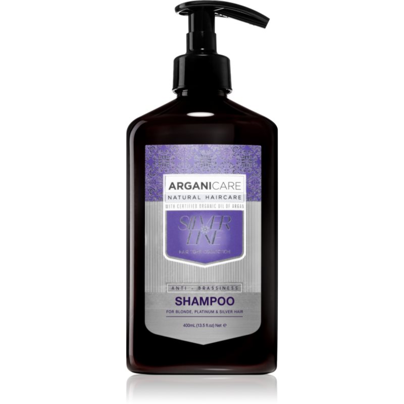 Arganicare Silver Shampoo šampon za nevtralizacijo rumenih odtenkov 400 ml