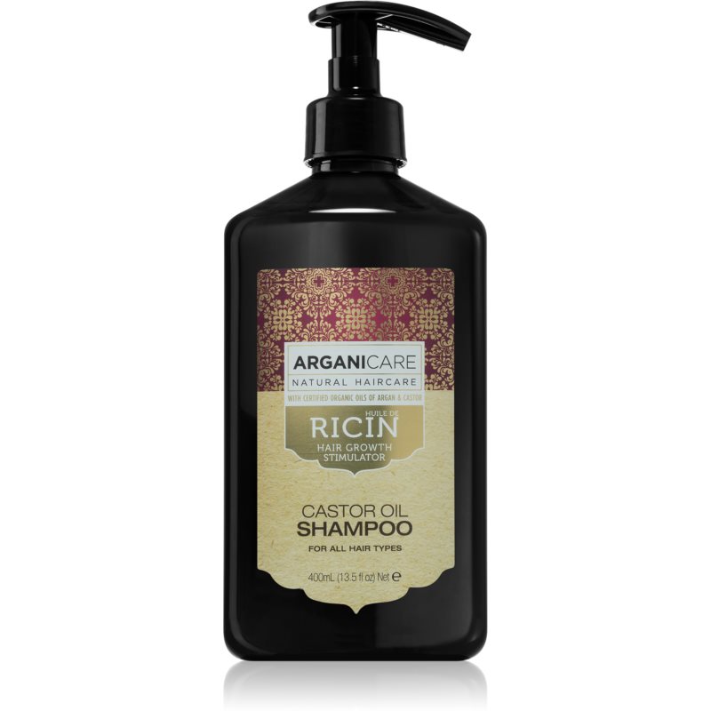 Arganicare Ricin Hair Growth Stimulator stimuliacinis šampūnas 400 ml