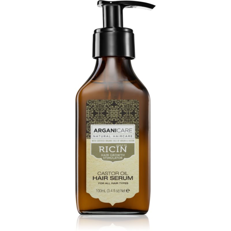E-shop Arganicare Ricin Castor Oil Hair Serum vlasové sérum pro všechny typy vlasů 100 ml