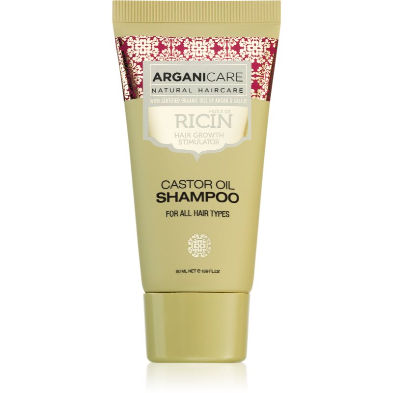 Arganicare Ricin spodbujajoči šampon 50 ml