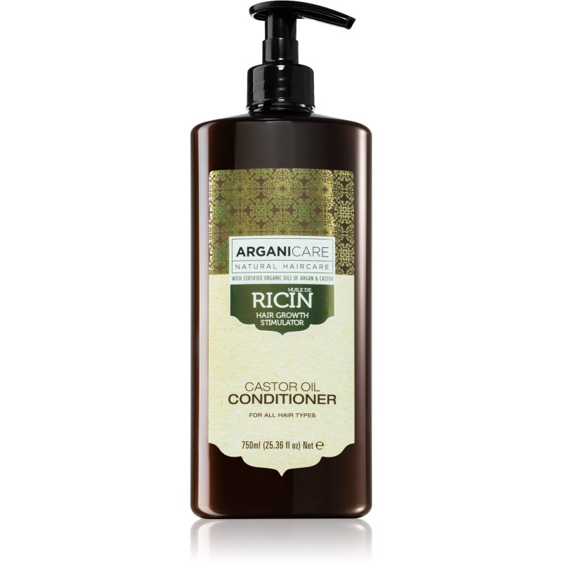 Arganicare Ricin après-shampoing hydratant et nourrissant pour stimuler la repousse des cheveux tous types de 750 ml female