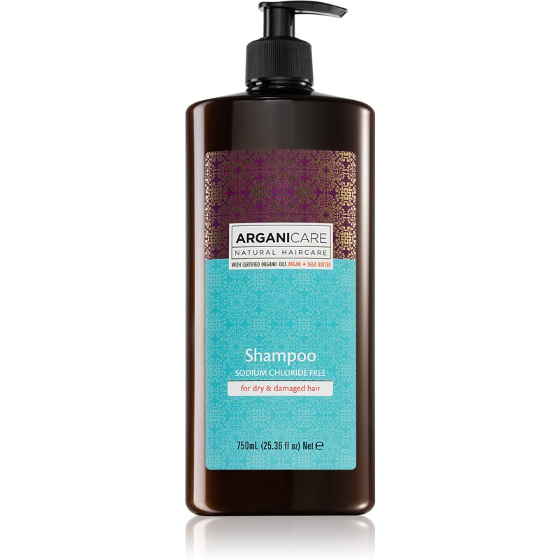 Arganicare Argan Oil & Shea Butter šampūnas sausiems ir pažeistiems plaukams 750 ml
