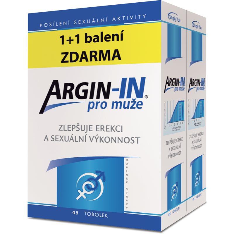 ArginMax ARGIN-IN pre mužov tobolky na podporu erekcie 45 cps