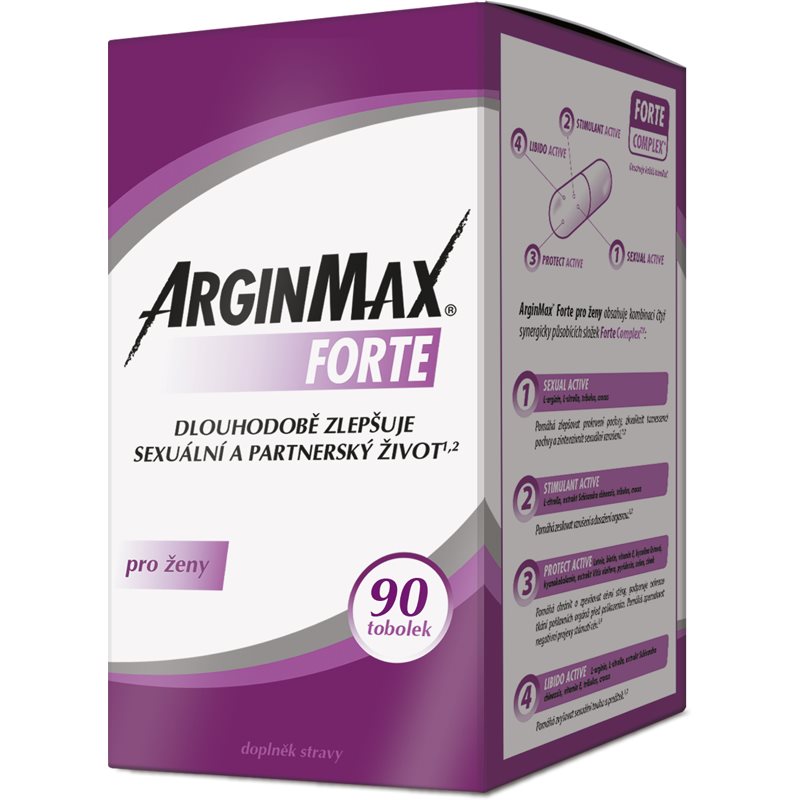 ArginMax Forte pre ženy tobolky na podporu zvýšenia sexuálnej túžby 90 cps