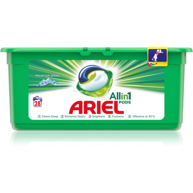 Ariel Mountain Spring kapsule za pranje 28 kos