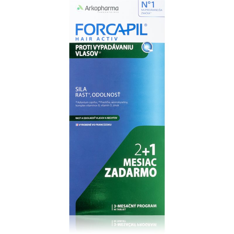 Arkopharma Forcapil Hair Activ tablety pre podporu rastu vlasov 90 tbl