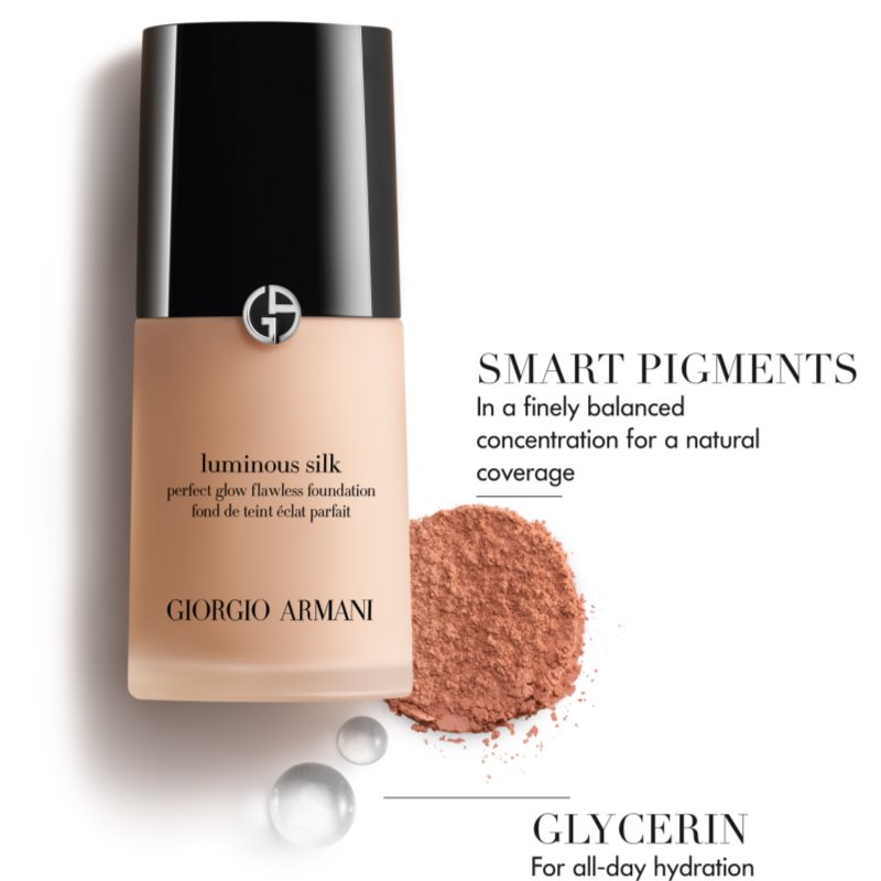 Armani Luminous Silk Foundation auffrischendes Make-up Farbton 6 Golden Beige 30 ml (Bild 8)