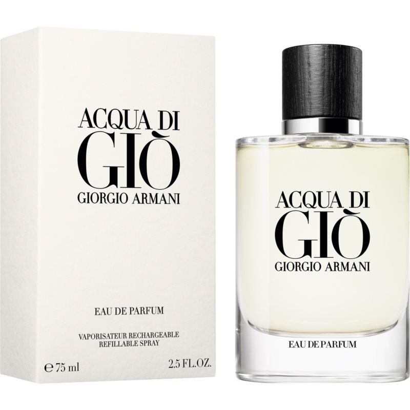 Armani Acqua Di Giò Pour Homme Eau De Parfum Refillable For Men 75 Ml