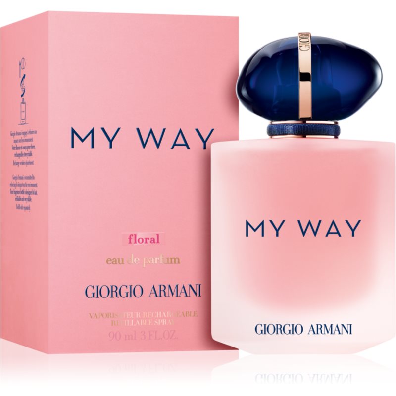 Armani My Way Floral парфумована вода з можливістю повторного наповнення для жінок 90 мл