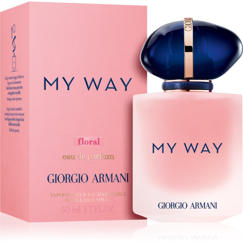 Armani My Way Floral Eau De Parfum Refillable For Women 50 Ml