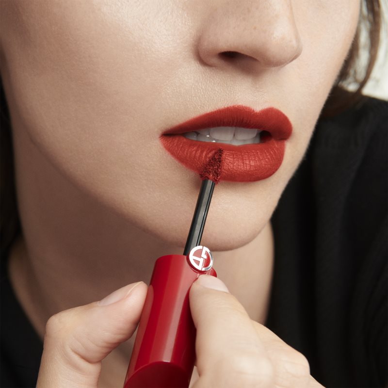 Armani Lip Maestro Satin matter, feuchtigkeitsspendender und flüssiger Lippenstift Farbton 12 Secret Date 6.5 ml (Bild 4)