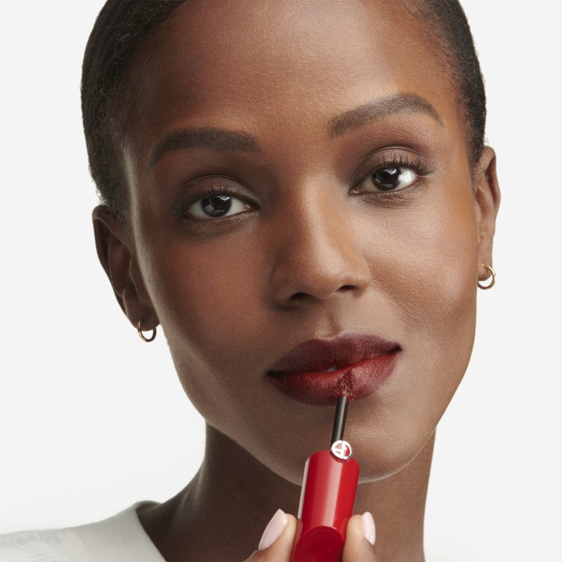 Armani Lip Maestro Satin matter, feuchtigkeitsspendender und flüssiger Lippenstift Farbton 13 Gala Night 6.5 ml (Bild 4)