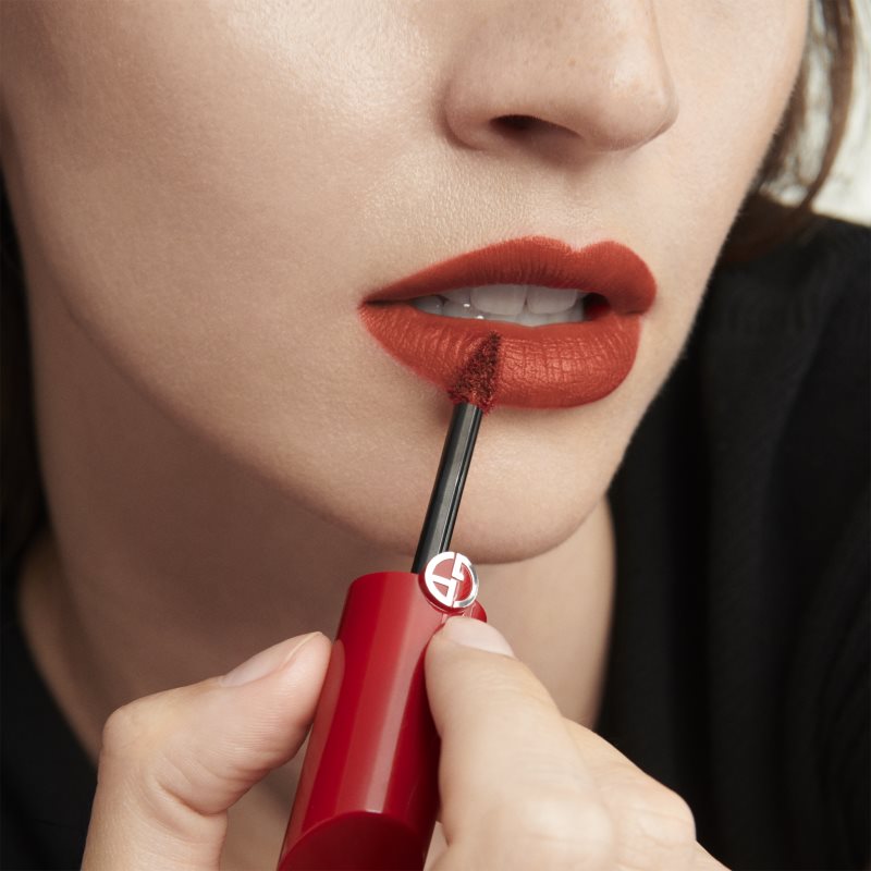 Armani Lip Maestro Satin matter, feuchtigkeitsspendender und flüssiger Lippenstift Farbton 04 Live Concert 6.5 ml (Bild 5)