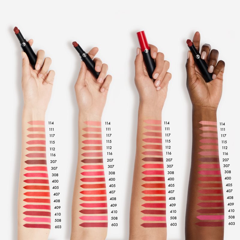 Armani Lip Power Matte Mattierender Lippenstift Farbton 407 Passionate 3.1 g (Bild 3)