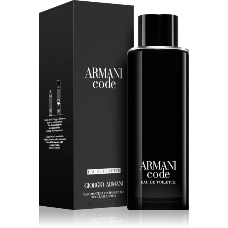 Armani Code Eau De Toilette Refillable For Men 200 Ml