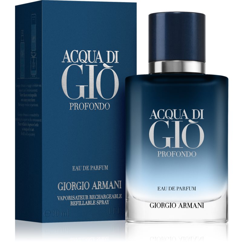 Armani Acqua Di Giò Profondo Eau De Parfum Refillable For Men 30 Ml