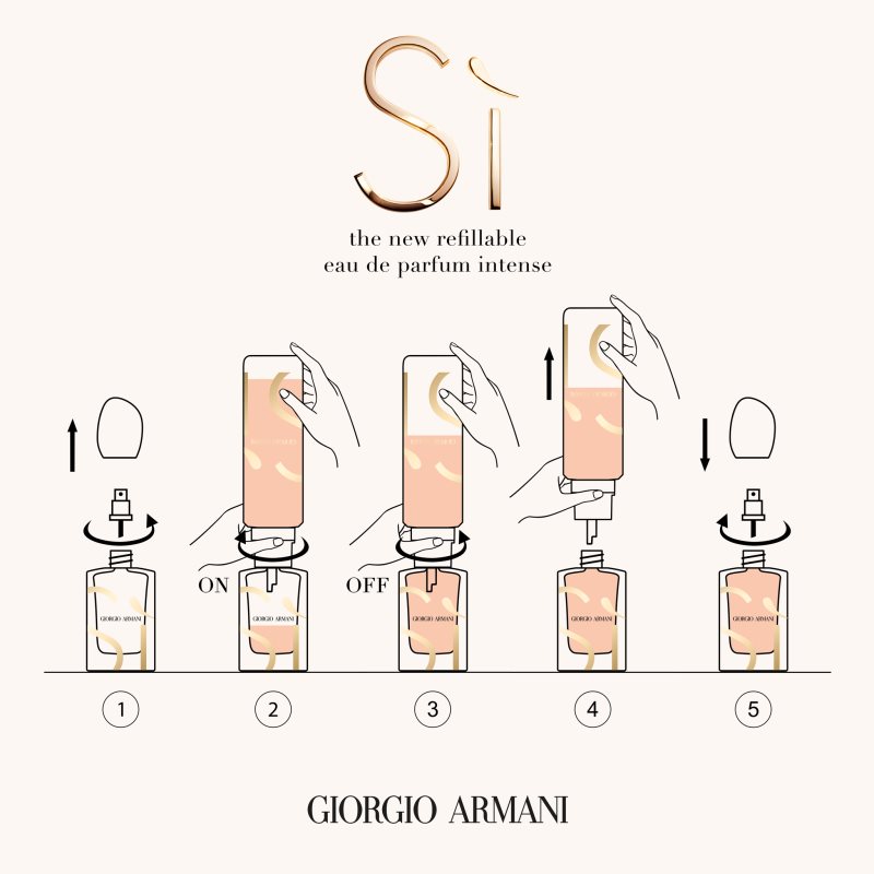 Armani Sì Intense Eau De Parfum Refill For Women 100 Ml