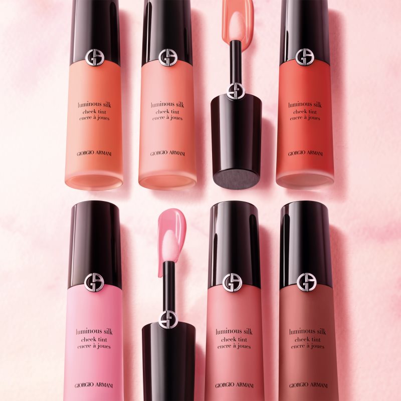 Armani Luminous Silk Cheek Tint flüssiges Rouge Farbton 50.5 Rosy Peach 12 ml (Bild 5)