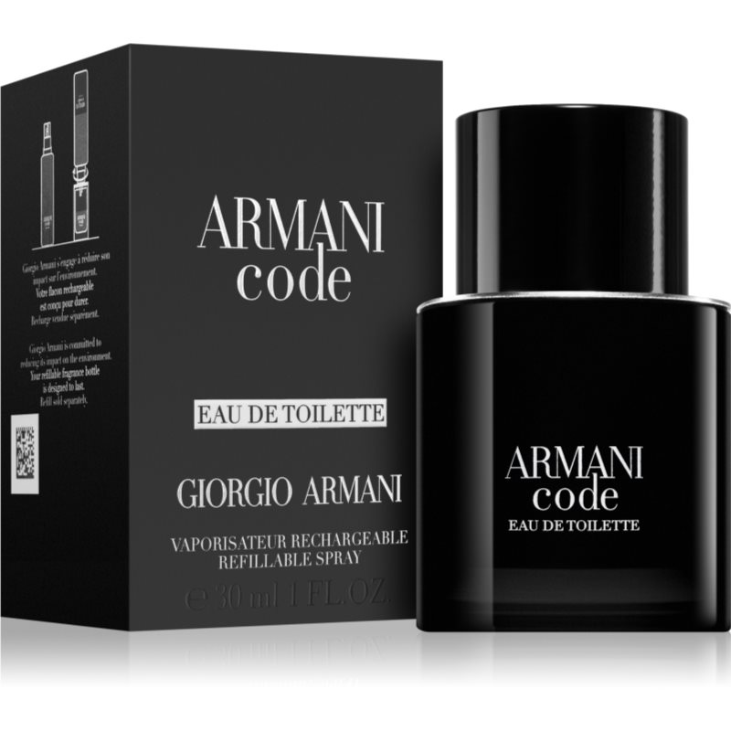 Armani Code Eau de Toilette nachfüllbar für Herren 30 ml