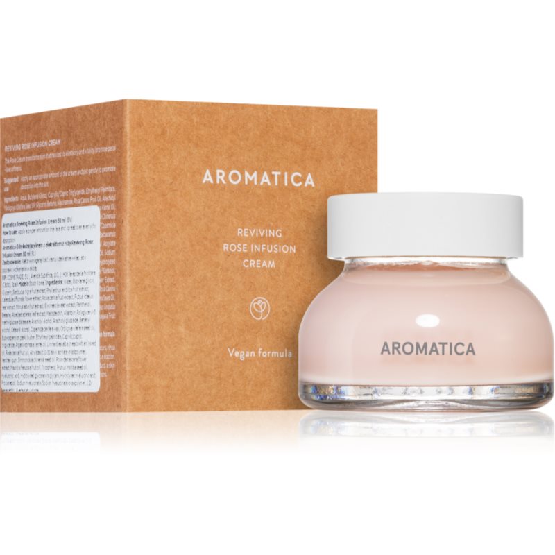 AROMATICA Reviving Rose Infusion відновлюючий крем має заспокійливі властивості 50 мл