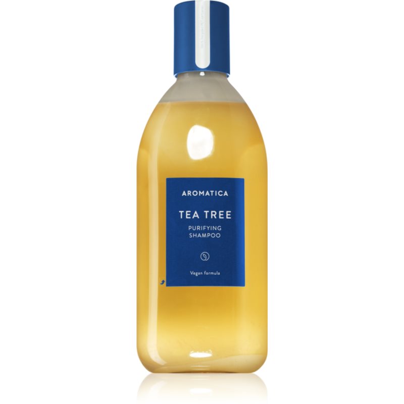 AROMATICA Tea Tree Balancing giliai valantis šampūnas riebiai galvos odai 400 ml
