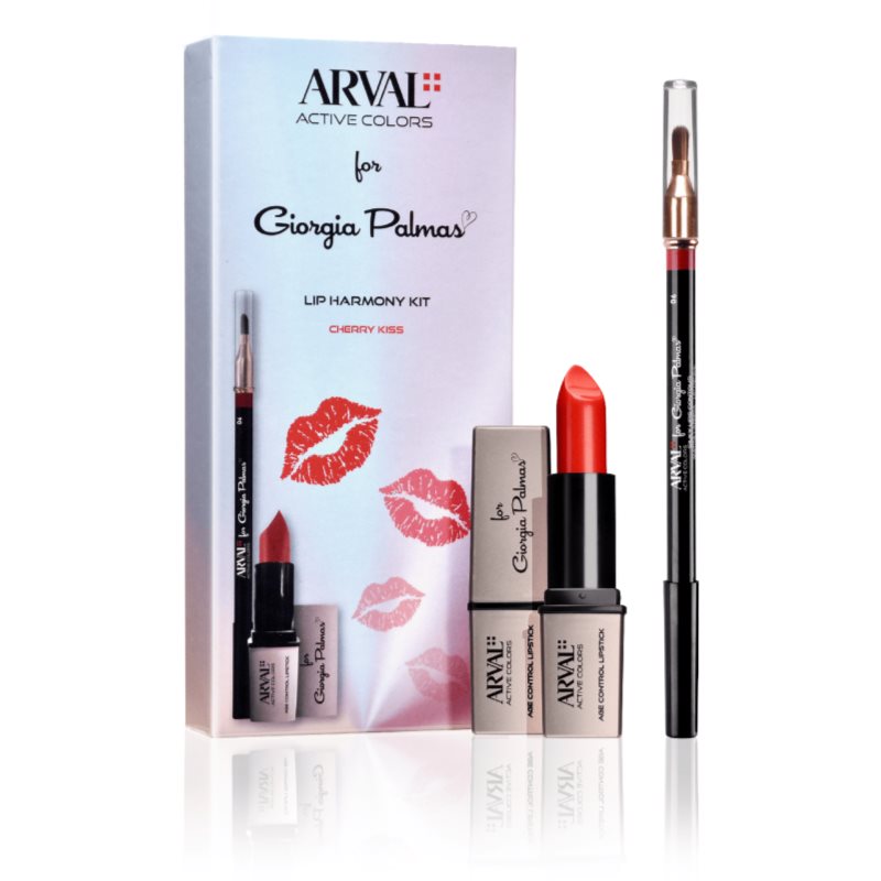 Arval Arval THE LIP HARMONY KIT Cherry Kiss σετ μακιγιάζ για γυναίκες