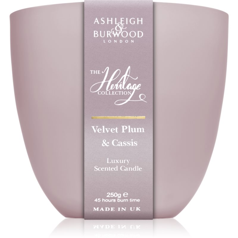 Ashleigh & Burwood London The Heritage Collection Velvet Plum & Cassis scented candle 250 g