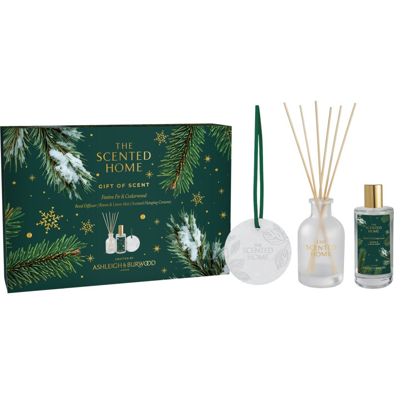 Ashleigh & Burwood London The Scented Home Festive Fir & Cedarwood gift set 1 pc