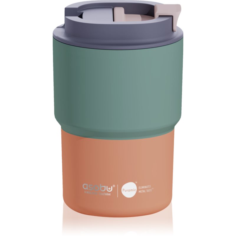 Asobu Coffee Express nerezový termohrnek s keramickou vrstvou Pastel Green 360 ml