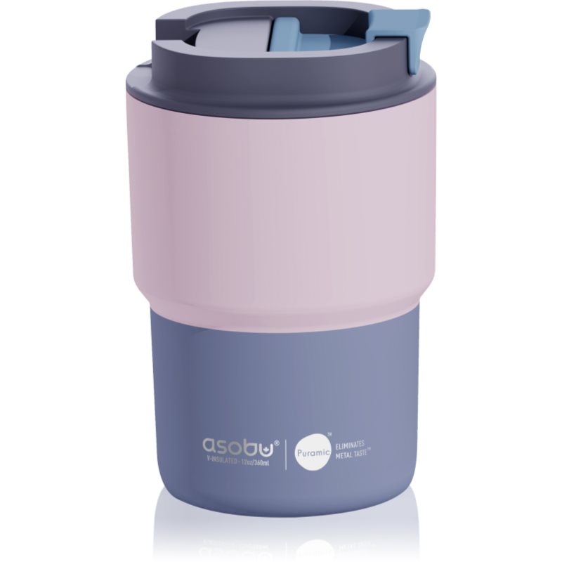 Asobu Coffee Express nerezový termohrnek s keramickou vrstvou Pastel Pink 360 ml