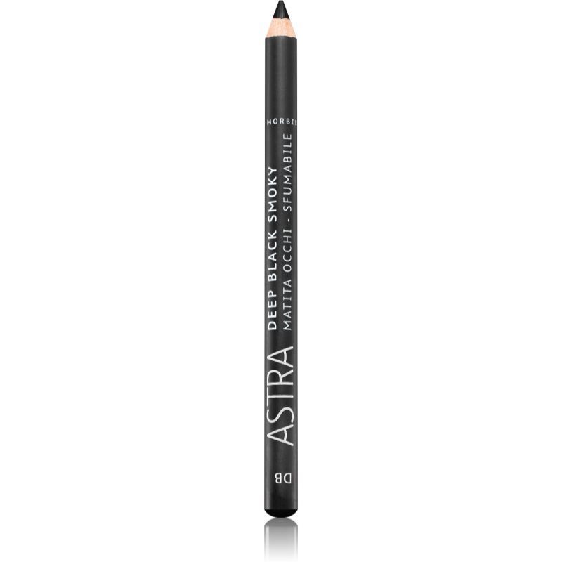 Astra Make-up Deep Black Smoky kajal svinčnik za oči za zadimljeno ličenje oči odtenek Black 1,1 g