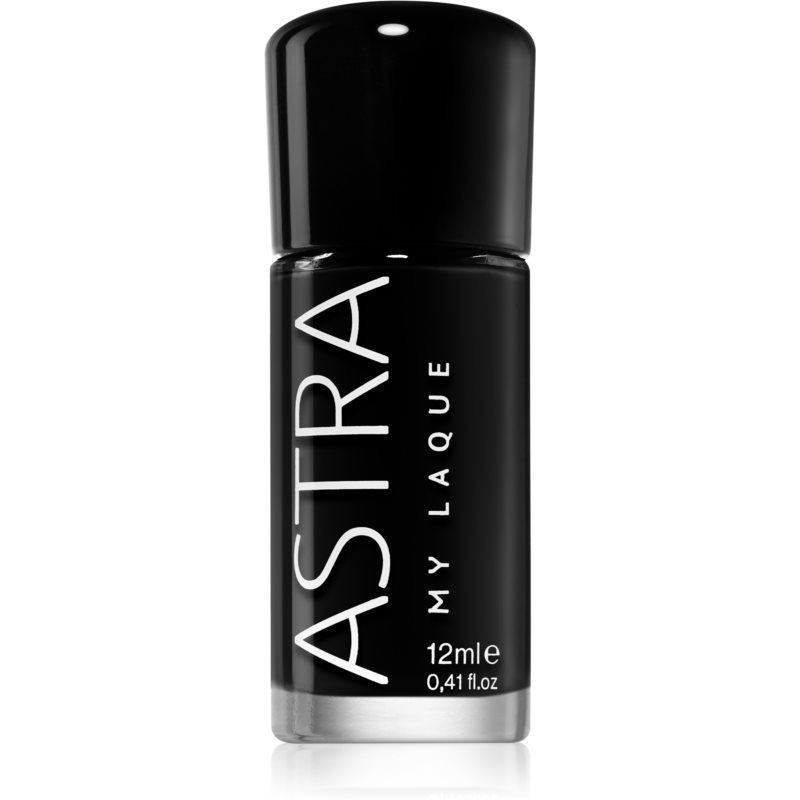 Astra Make-up My Laque 5 Free dolgoobstojen lak za nohte odtenek 45 Super Black 12 ml