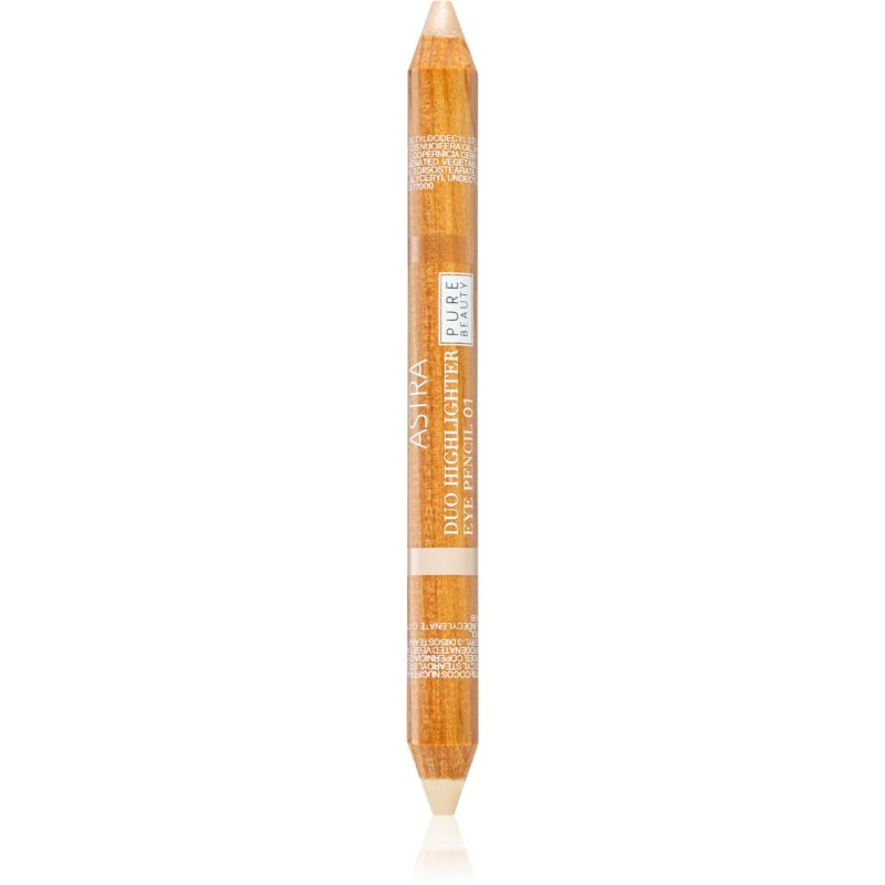 Astra Make-up Pure Beauty Duo Highlighter rozjasňujúca ceruzka pod obočie odtieň Lemon Zest 4,2 g