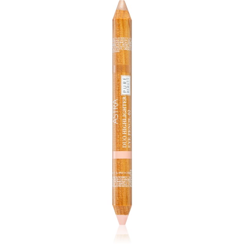 Astra Make-up Pure Beauty Duo Highlighter озаряващ молив под вежди цвят Lemon Zest 4,2 гр.