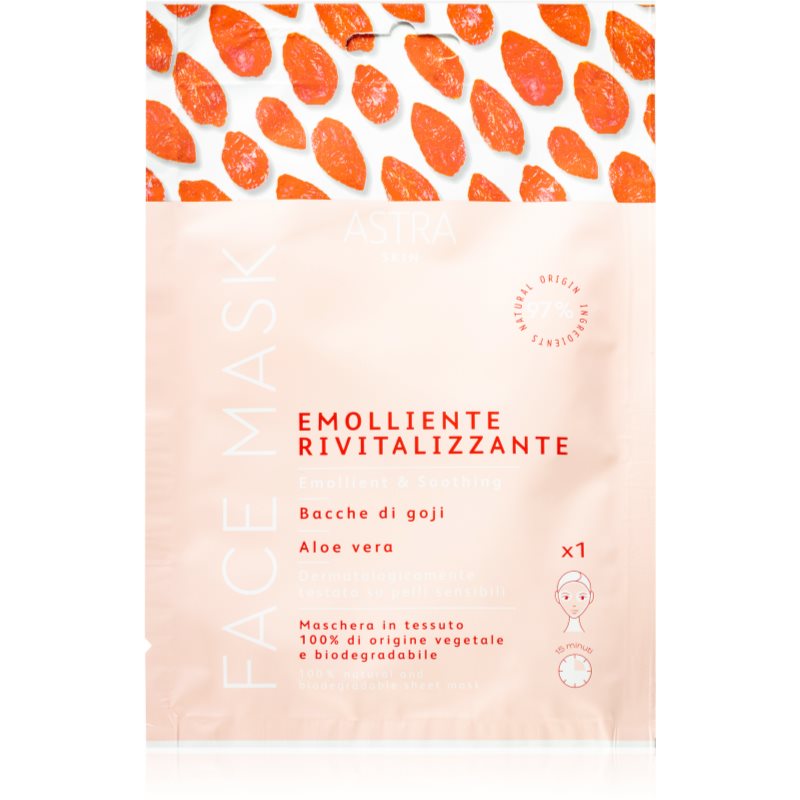 Astra Make-up Skin Revitalising Sheet Mask With Soothing Effect 12 Ml
