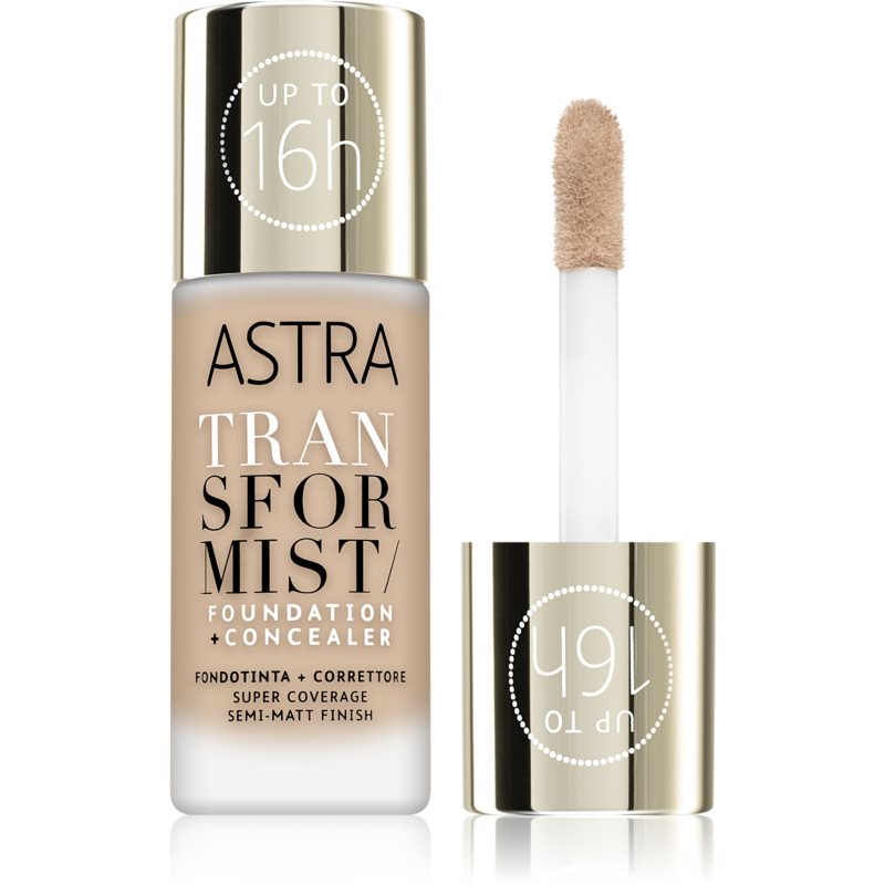 Astra Make-up Transformist Long-lasting Foundation Shade 02W Dune 18 Ml