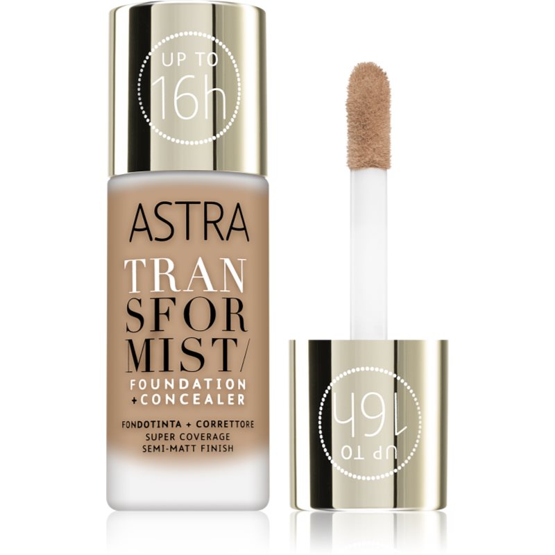 Astra Make-up Transformist стійкий тональний крем відтінок 04W Ginger 18 мл