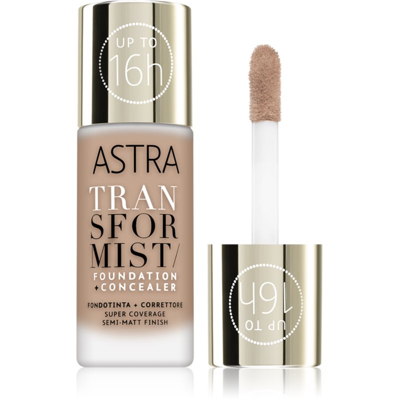 Astra Make-up Transformist стійкий тональний крем відтінок 01C Swan 18 мл