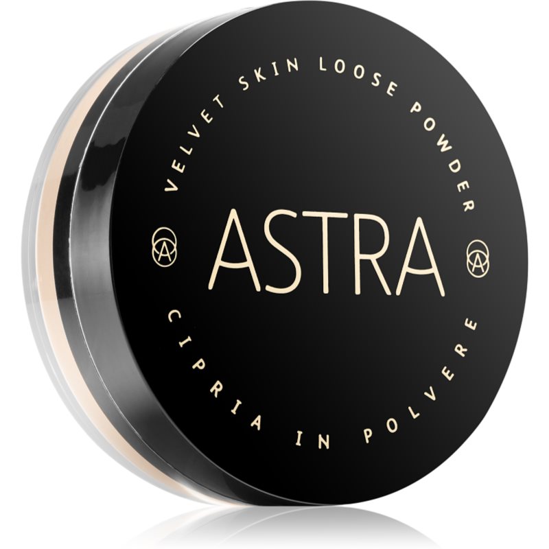 Astra Make-up Velvet Skin aufhellender, loser Puder für einen samtenen Look der Haut Farbton 02 Porcelain 11 g