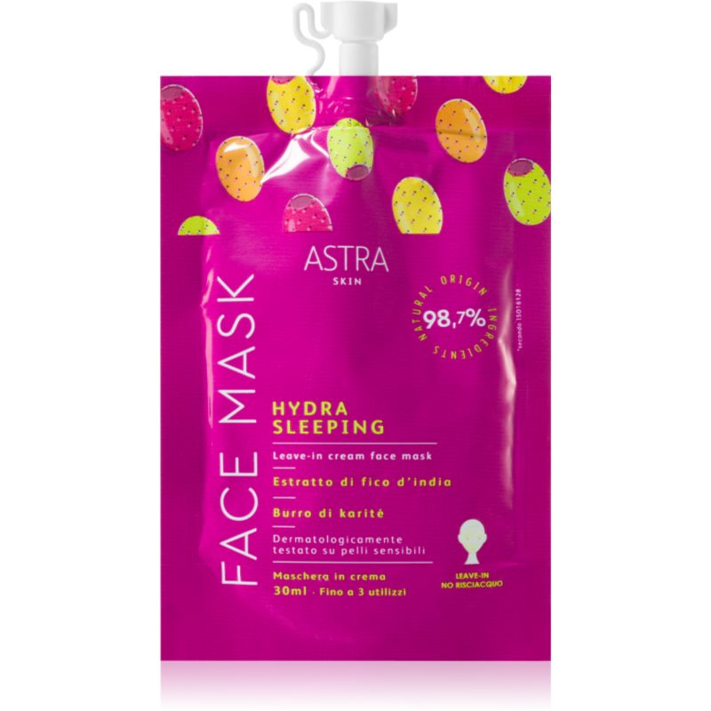 Astra Make-up Skin нічна маска для обличчя для живлення та зволоження 30 мл
