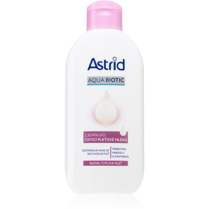 E-shop Astrid Aqua Biotic zjemňující čisticí mléko pro suchou až citlivou pleť 200 ml