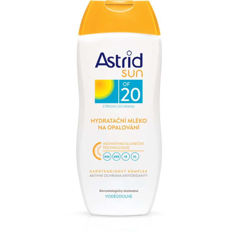 Astrid Sun hydratačné mlieko na opaľovanie SPF 20 200 ml