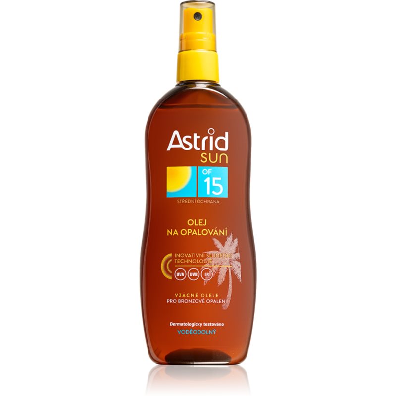 Astrid Sun olej v spreji na opaľovanie SPF 15 200 ml