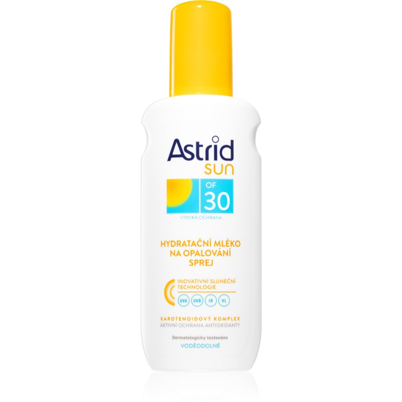 Astrid Hydratačné mlieko na opaľovanie v spreji OF 30 Sun 200 ml