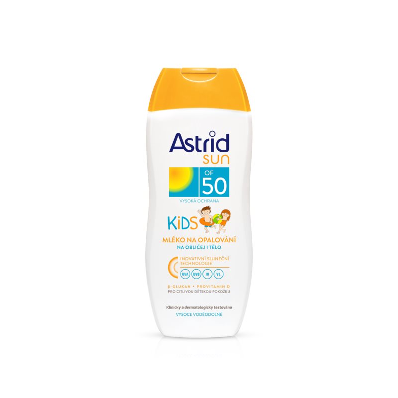 

Astrid Sun Kids дитяче молочко для засмаги SPF 50