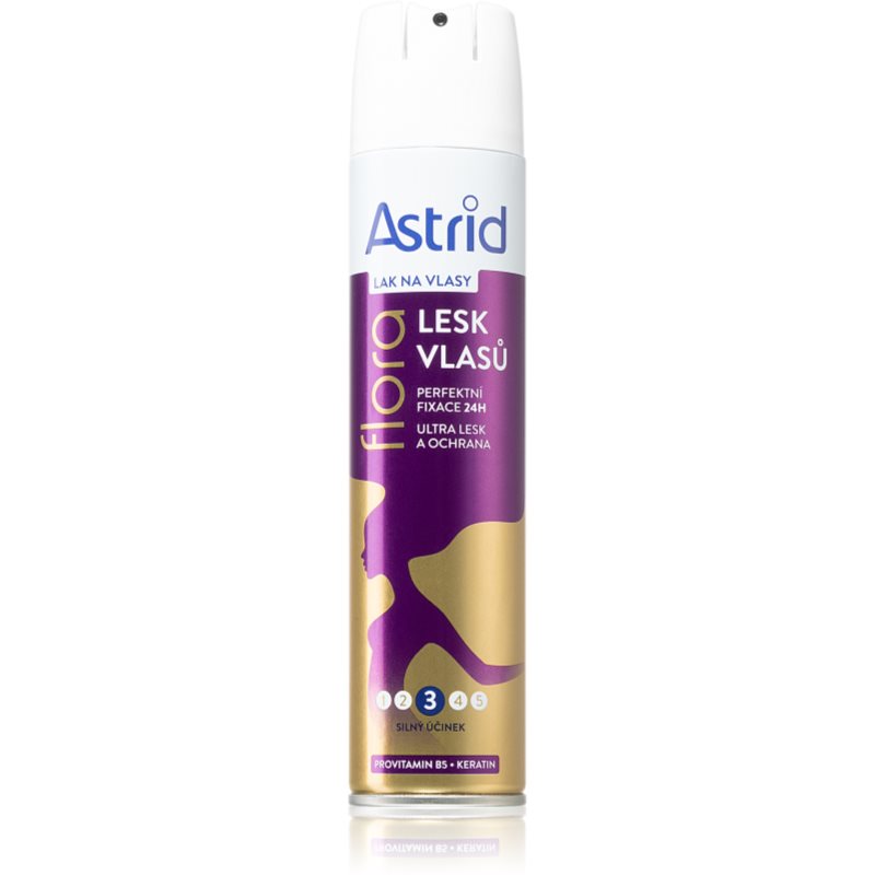 Astrid Hair Care vidutinės fiksacijos plaukų lakas suteikia intensyvų blizgesį 250 ml